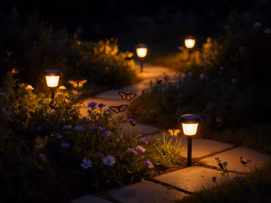 pollinator_friendly_solar_garden_at_night