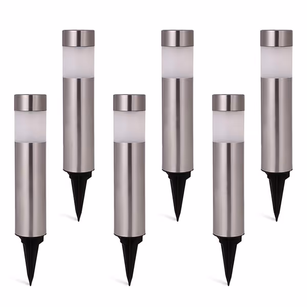 SUNWIND Solar Bollard Lights - 6 Pack