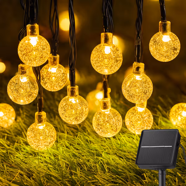 Solar String Lights Outdoor 60 LED