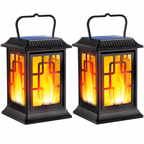 Solar Flame Lanterns (2-Pack)