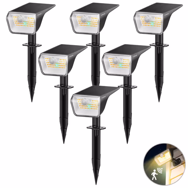 Linkind Solar Motion Sensor Spotlights (6-Pack)