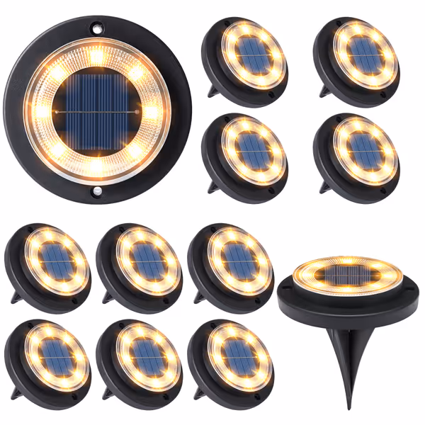 Flacchi Solar Ground Lights (12 Pack)