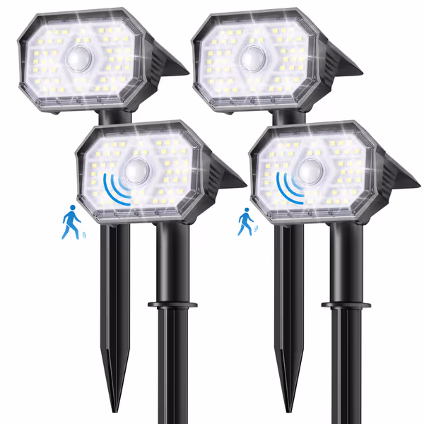Brightown 4-Pack Solar Motion Lights